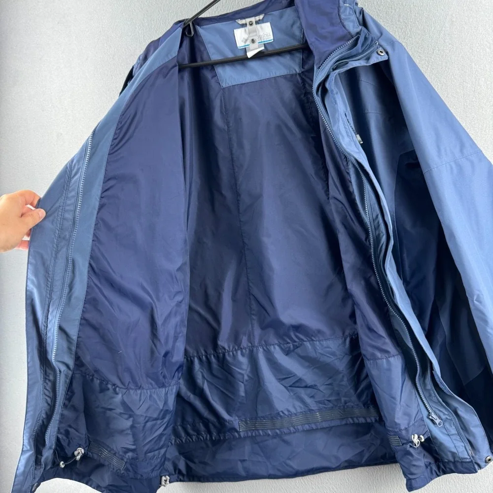 Columbia Lhotse III Interchange Jacket Mens 2XT 2XL Tall Blue 3 in 1 Omnitech